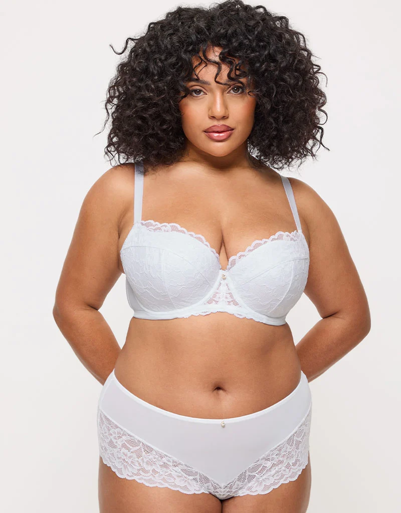 Ann Summers Sexy Lace Padded Balcony Bra White