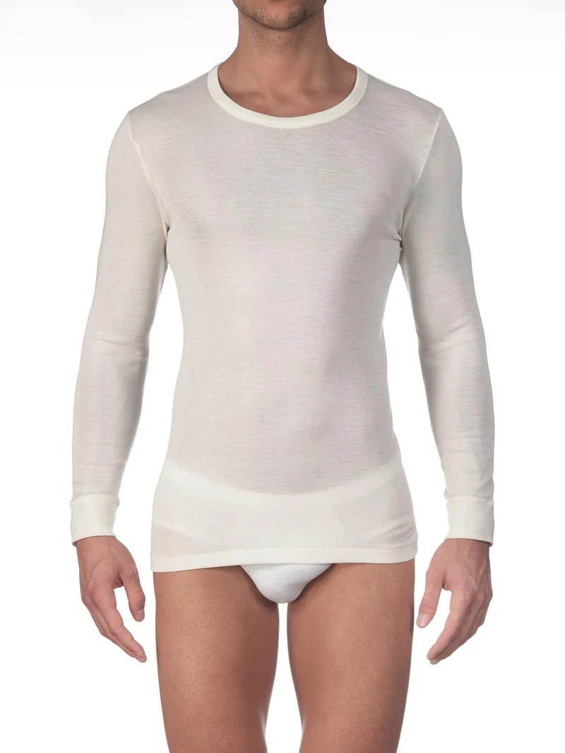 Langarm-Shirt MERINO WOOL AND SILK