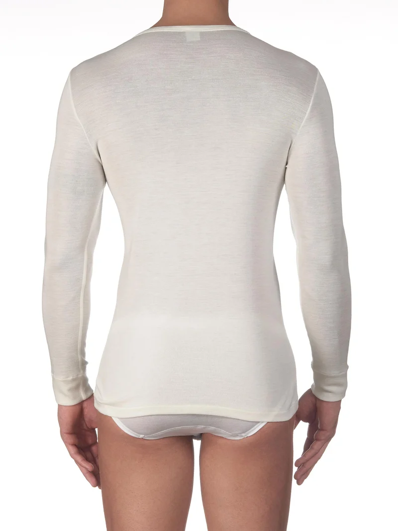 Langarm-Shirt MERINO WOOL AND SILK