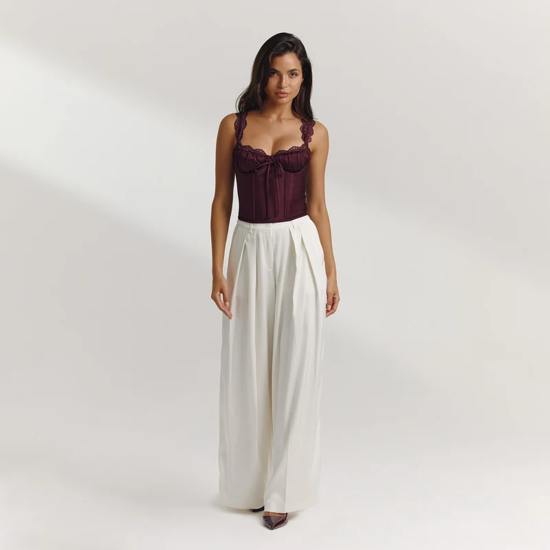 Eledora Corset Top - Plum
