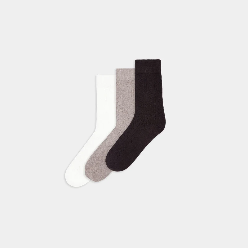 Pointelle Socks (3-Pack) - Multi