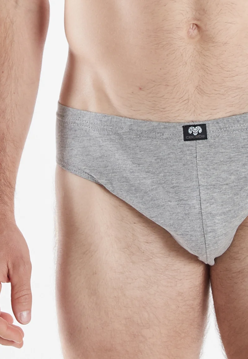 CECEBA Sport Slip 5er Pack grau-dunkel-melange