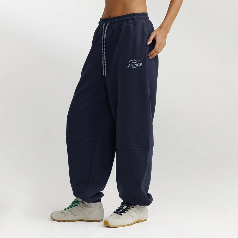 Barrel Leg Joggers - Dark Blue