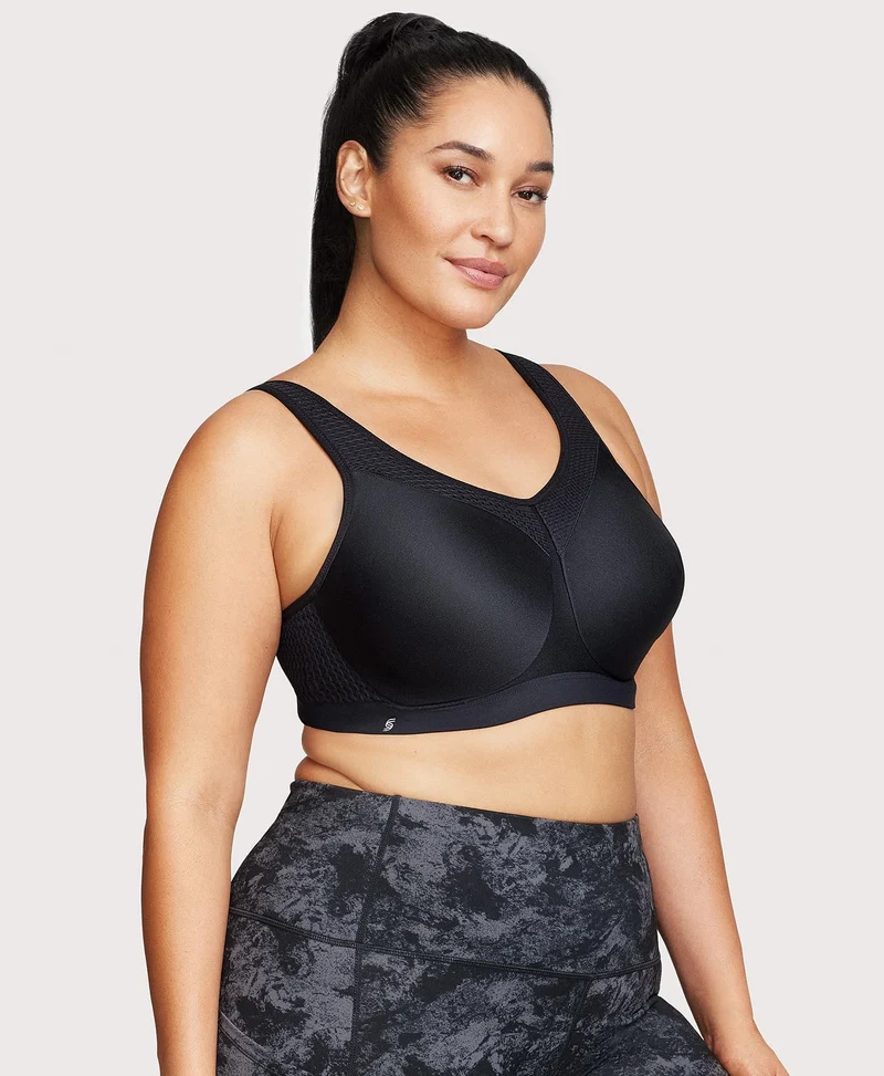 High Impact Underwire Sports Bra Black