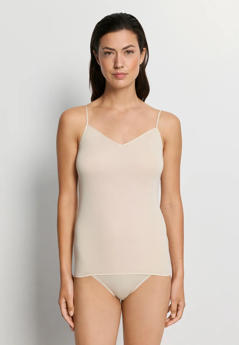 Cotton Seamless Spaghetti Top