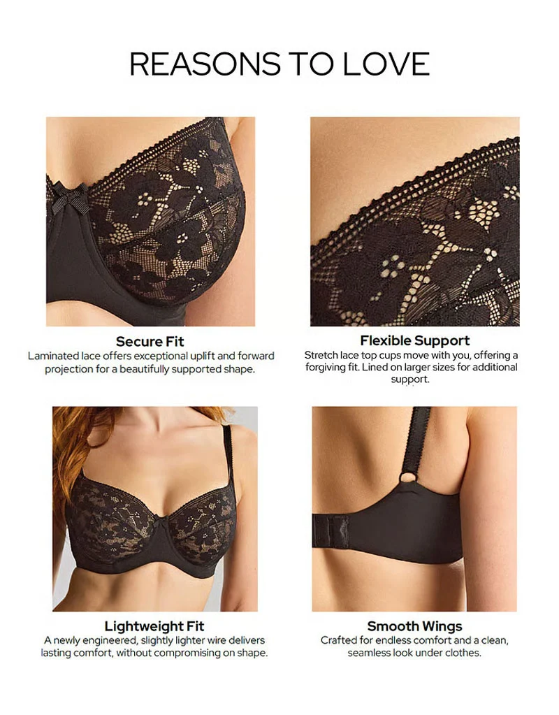 Panache Celeste Full Cup Bra Black