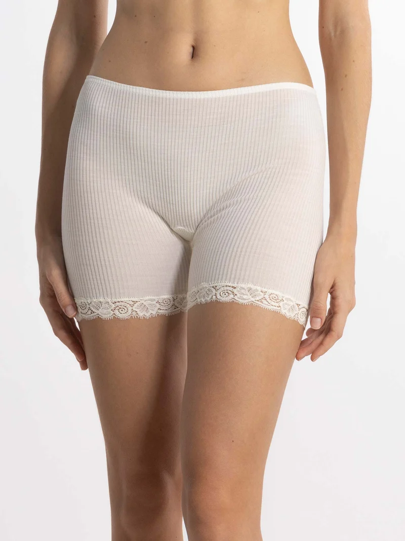 Panty mit Spitze, WOOL AND SILK
