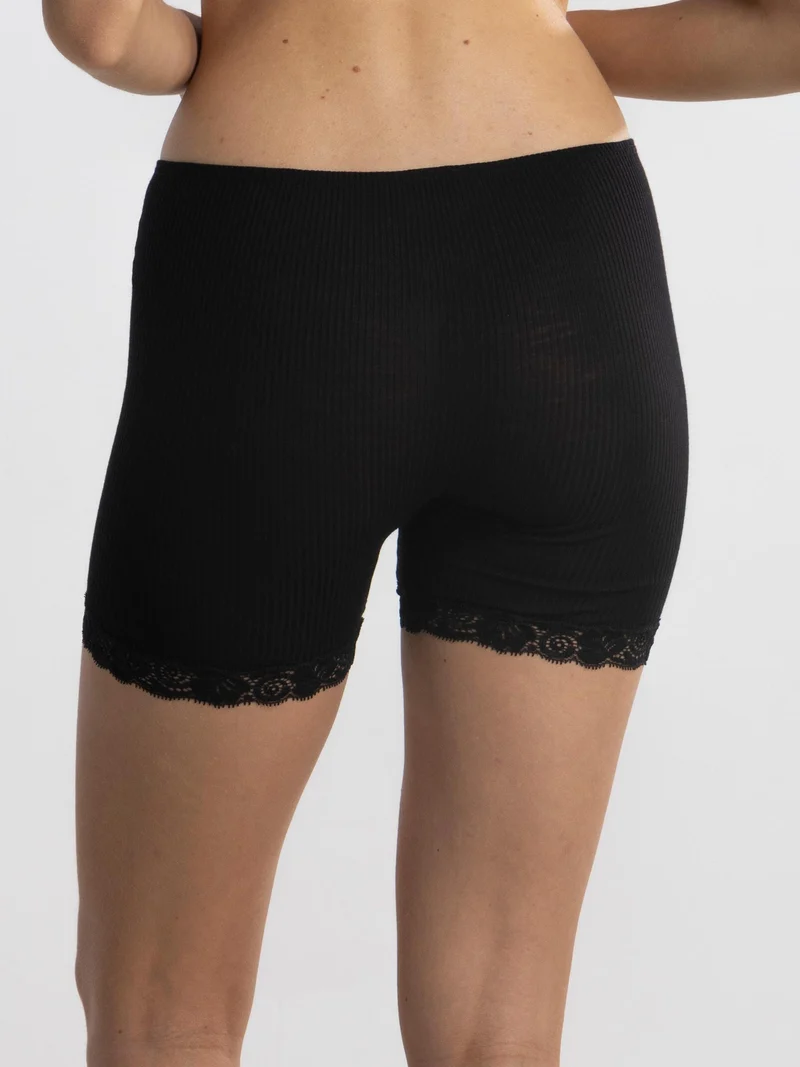 Panty mit Spitze, WOOL AND SILK