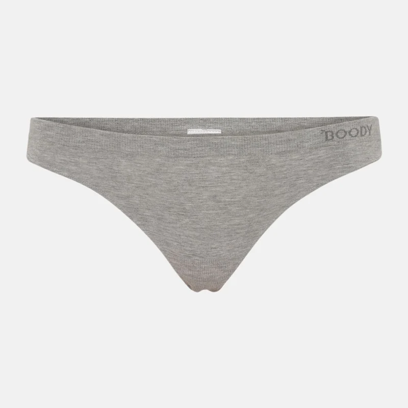 Grauer Bambus G-String Panty