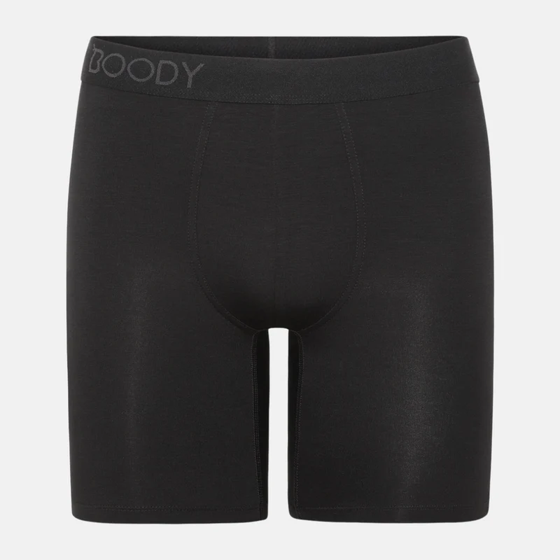 Schwarze Bambusunterhosen mit langen Beinen