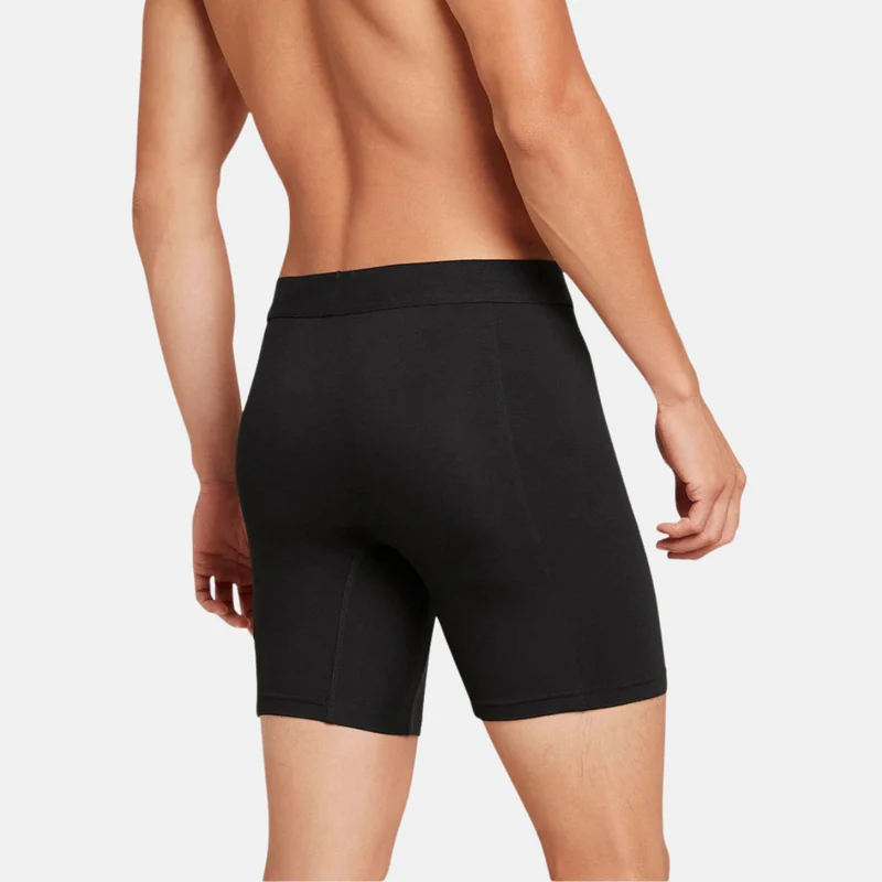 Schwarze Bambusunterhosen mit langen Beinen