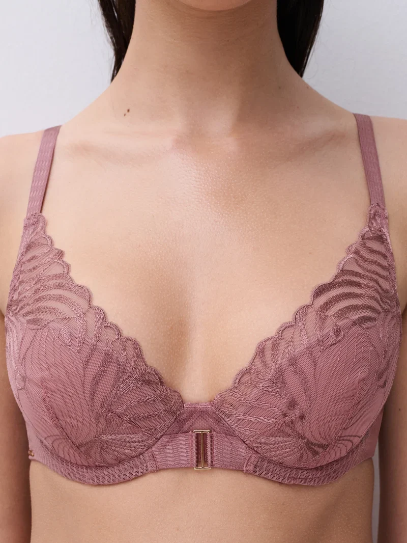 Chantelle – Legend Plunge T-Shirt-BH Rose Des Bois