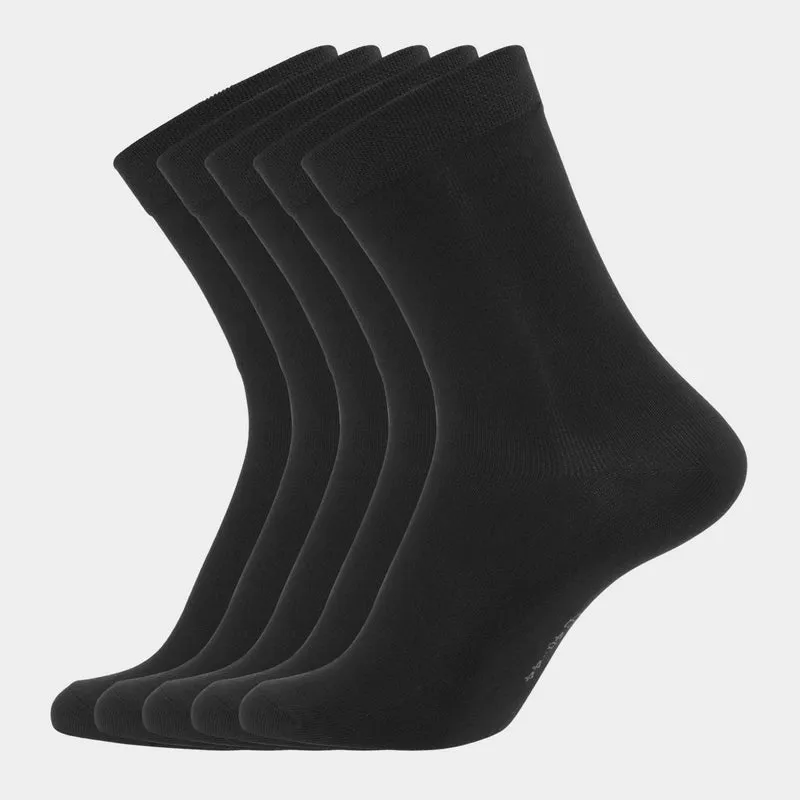 5er Pack Schwarze Bambussocken