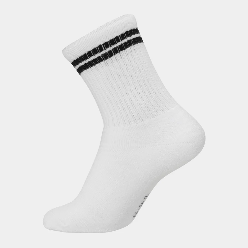 3er Pack Tennissocken aus weißem Bambus