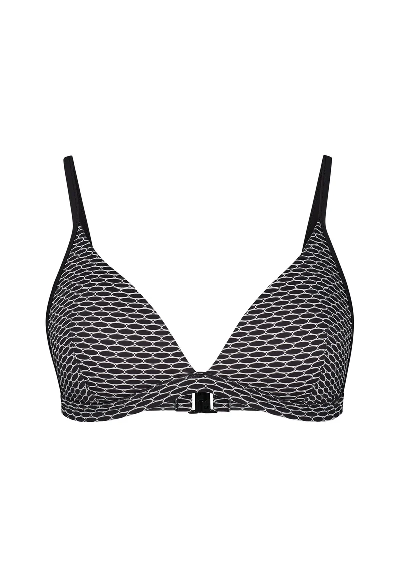 Maritimemotion Triangle bikini top | blackivory grid 081925-08S983