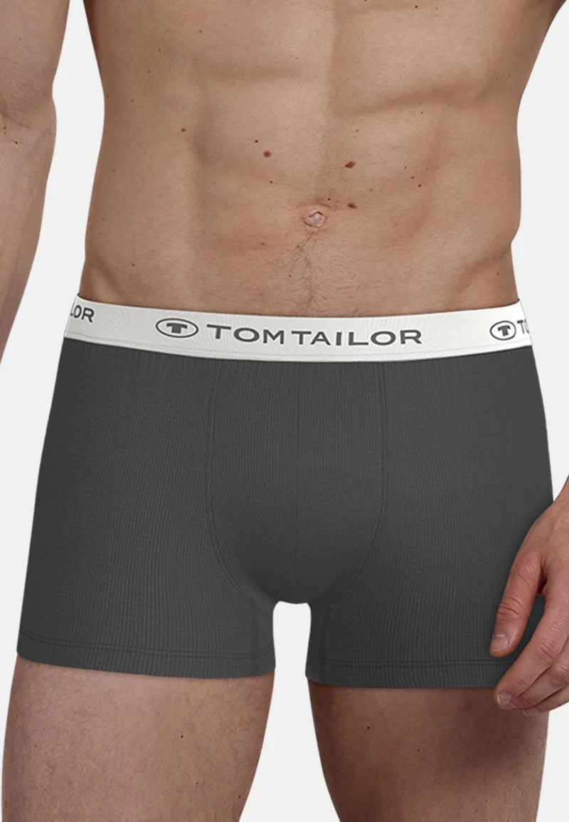 TOM TAILOR Hip Pants 3er Pack anthra-melange-black