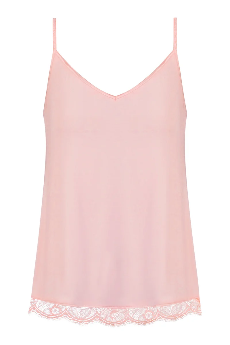 Camisole, mit Spitze am Saum, GRACE