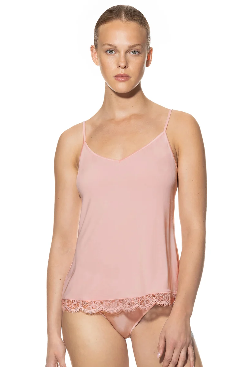 Camisole, mit Spitze am Saum, GRACE