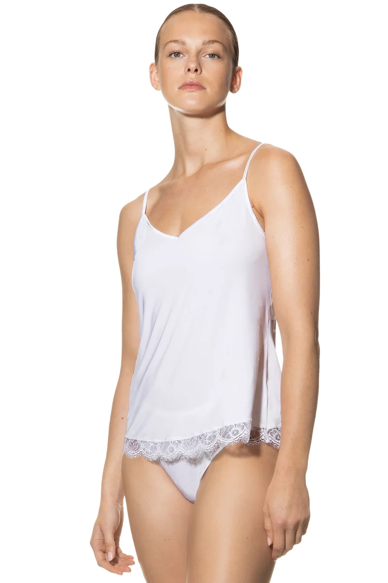 Camisole, mit Spitze am Saum, GRACE