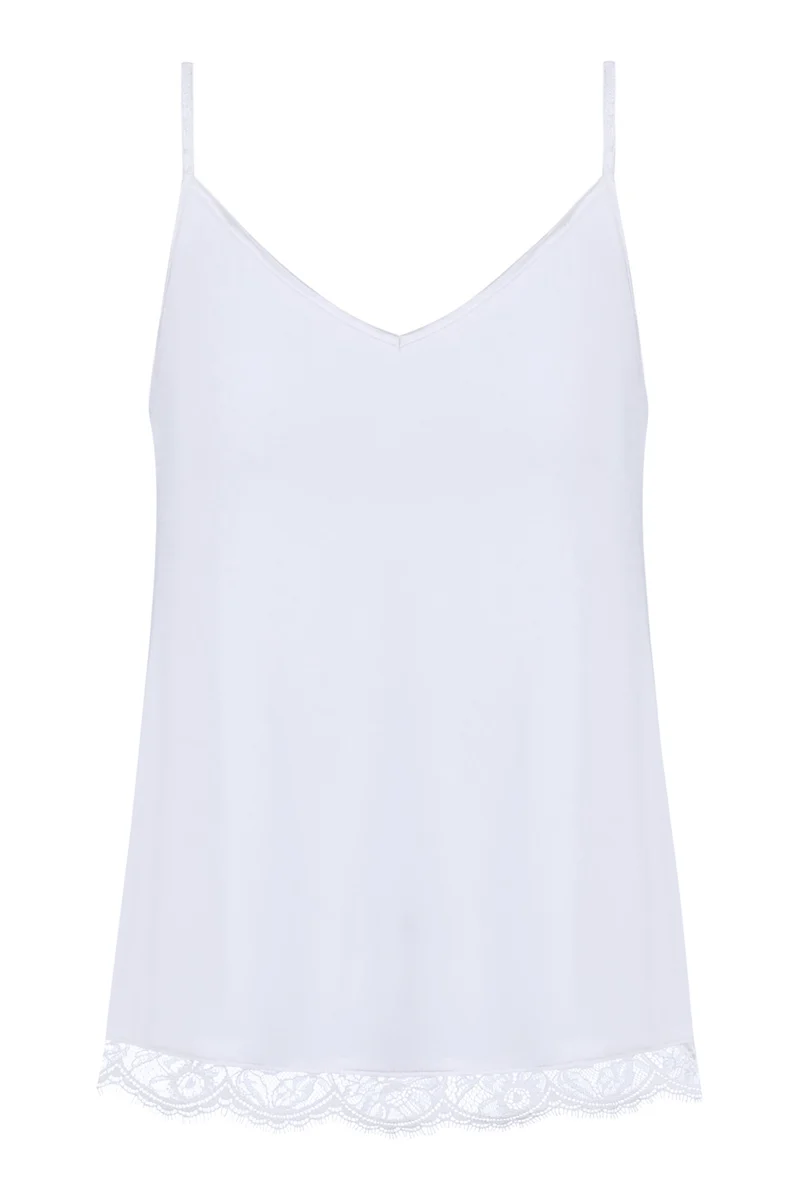 Camisole, mit Spitze am Saum, GRACE