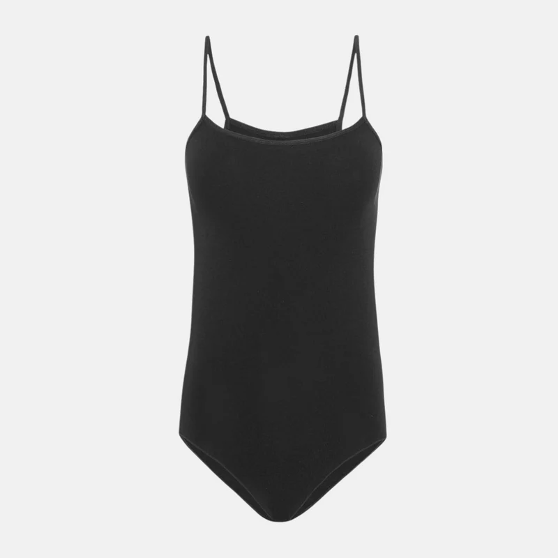 Schwarzer Bambus-Bodystocking