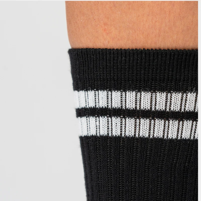 3er-Pack Tennissocken aus schwarzem Bambus