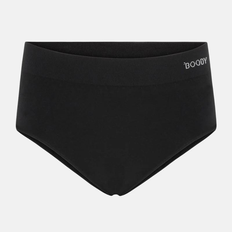 Schwarzes Bambus-Maxi-Höschen