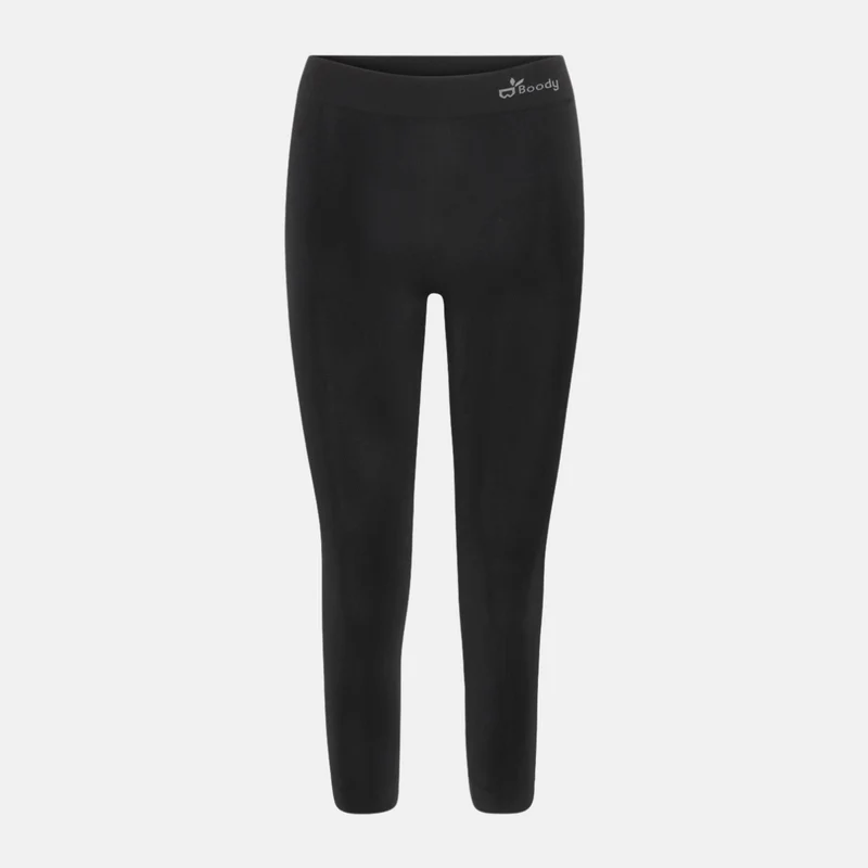 Schwarze Bambus 3/4 Leggings