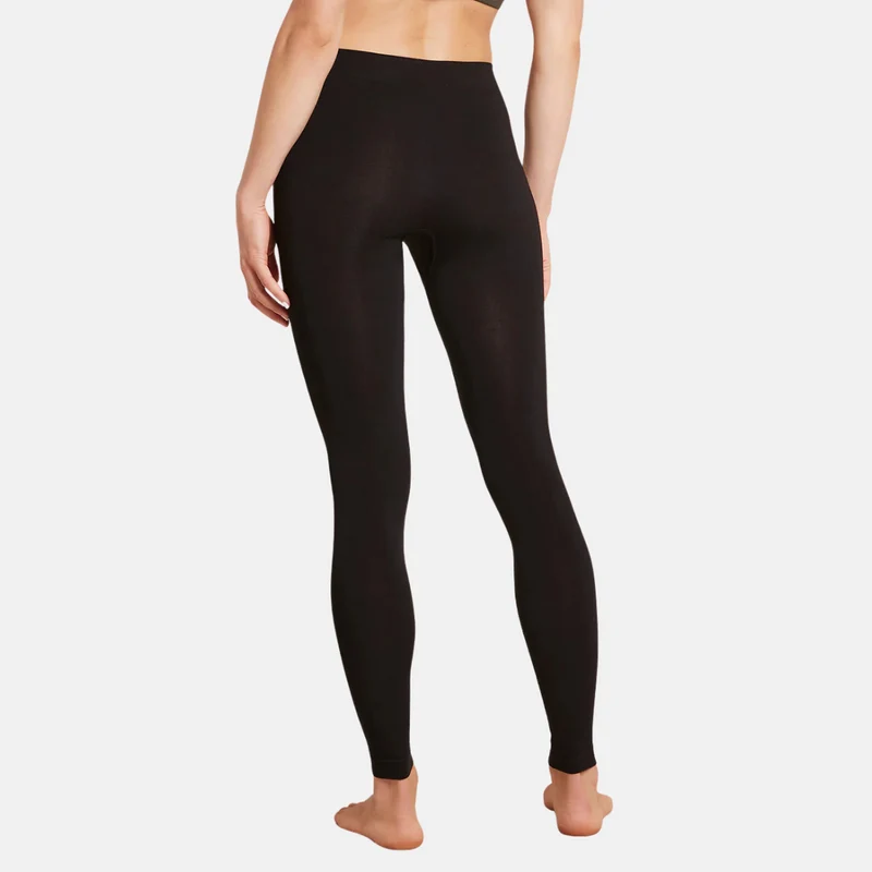 Schwarze Bambus-Leggings