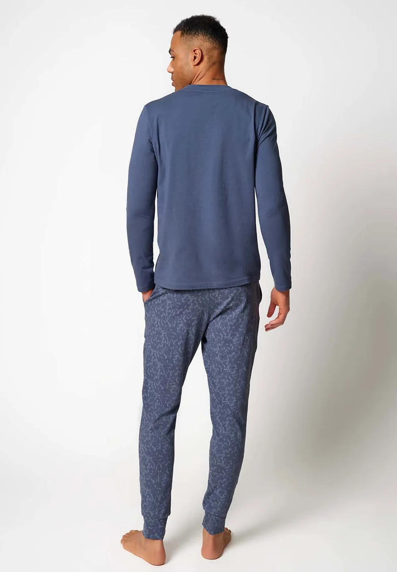 Slumberline Pyjama long | vintage indigo 086997-08S879