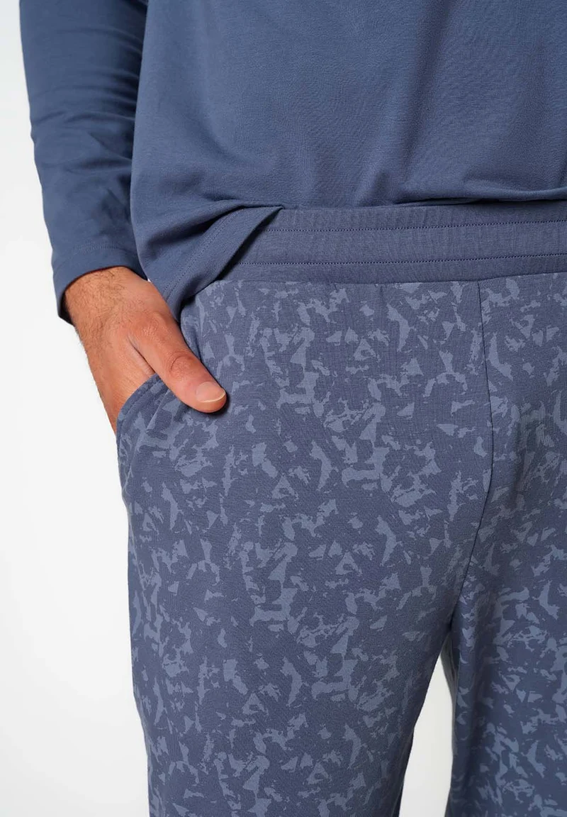 Slumberline Pyjama long | vintage indigo 086997-08S879