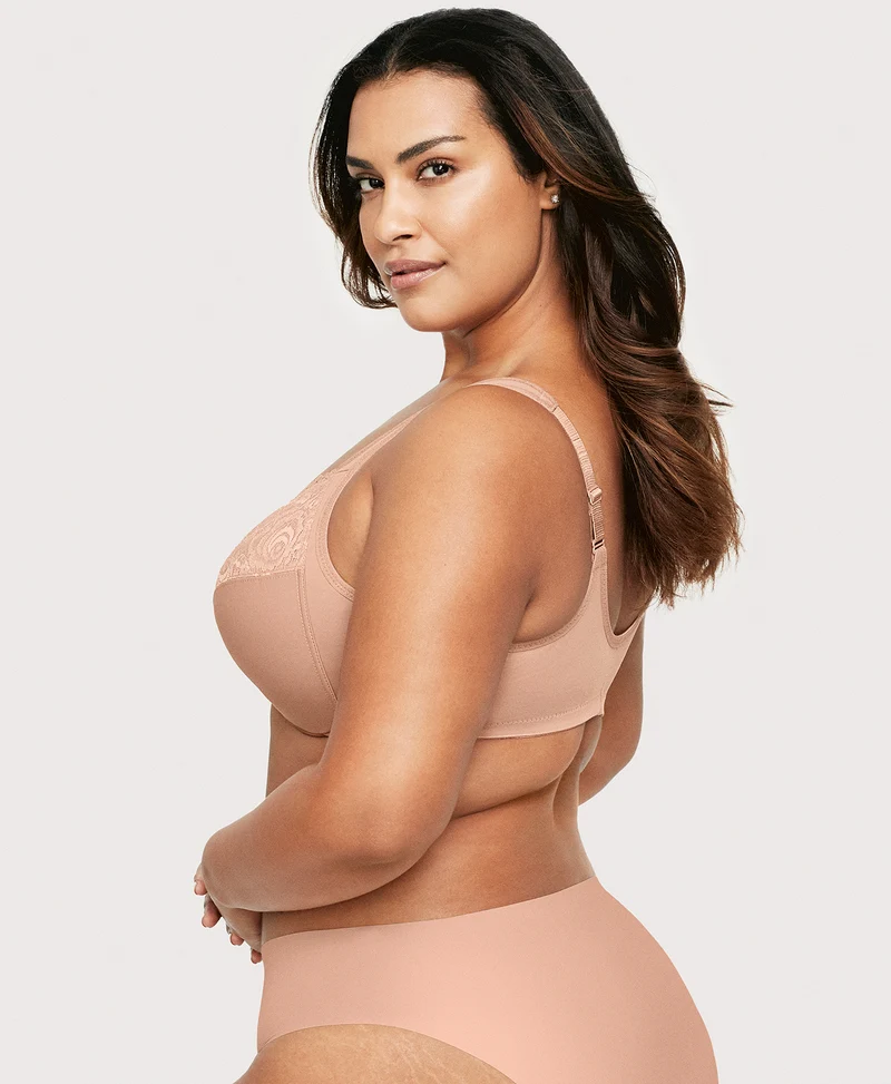 Front-Closure WonderWire Bra Cappuccino