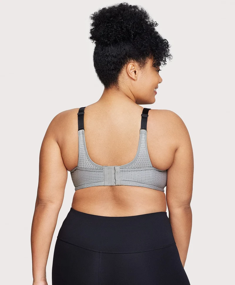 Custom Control Sports Bra Black/Gray