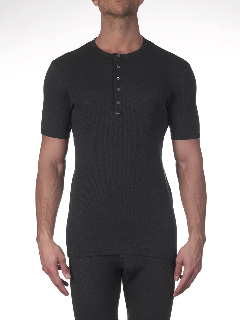 T-Shirt, Rundhals mit Knopfleiste, TERMOTEX®