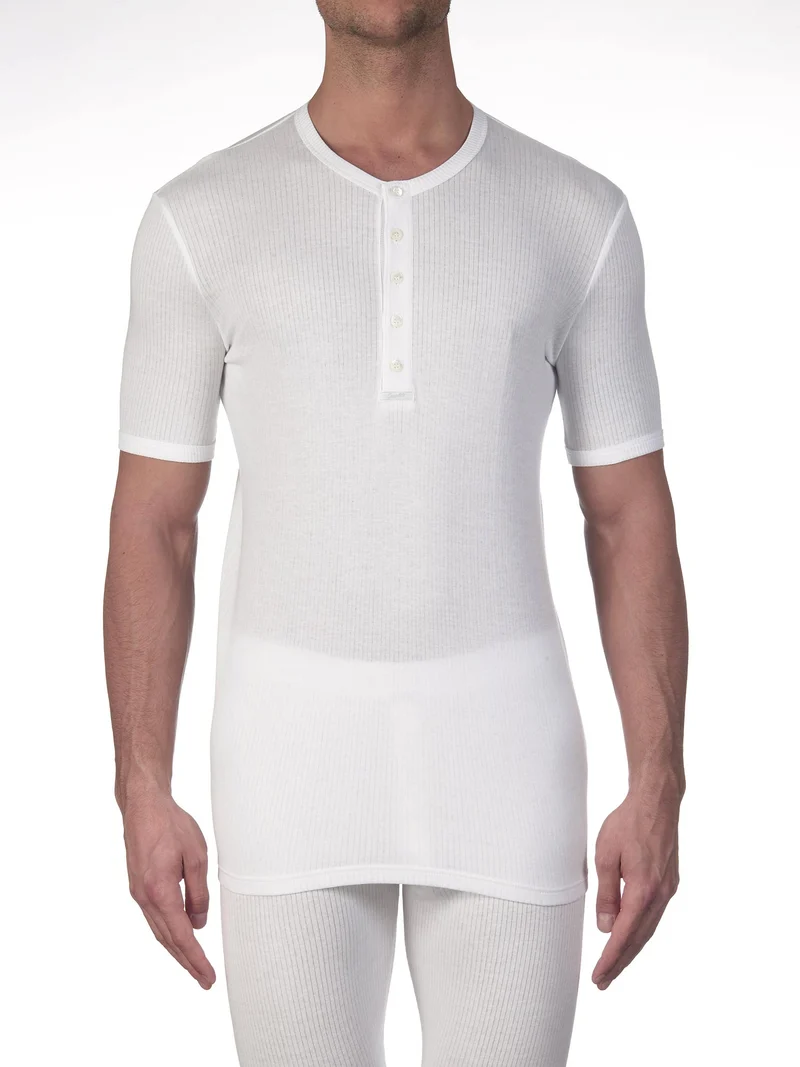 T-Shirt, Rundhals mit Knopfleiste, TERMOTEX®