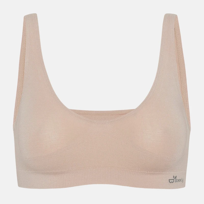 Bustier aus Bambus in Nude, ohne Bügel