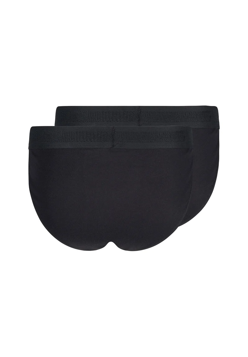 Cotton Retro Tanga Briefs 10 Pack - Black