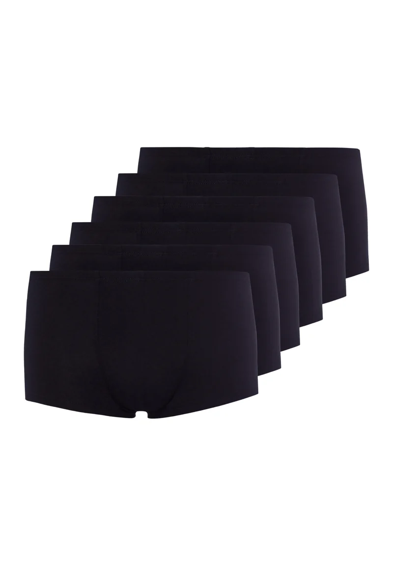 Cotton Multipack Trunks 6 Pack - Black