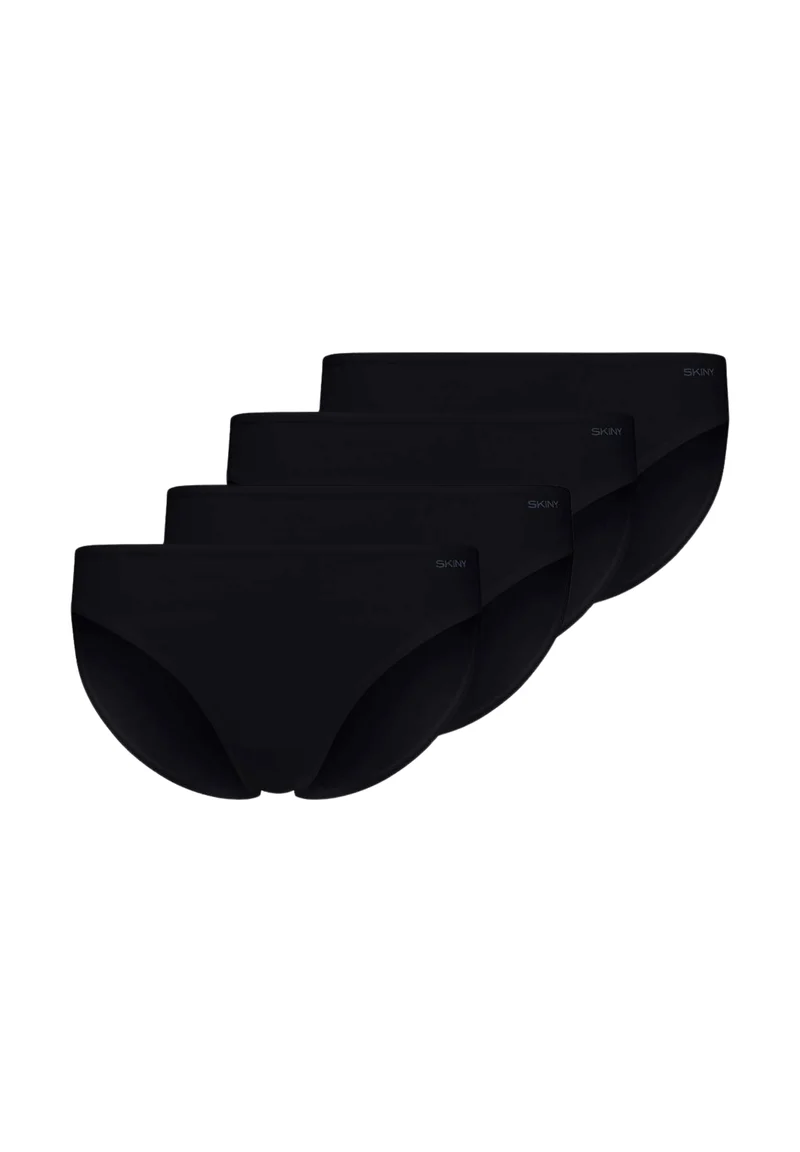 SKINY ADVANTAGE Cotton Stretch Bikini Briefs 4 Pack – Black