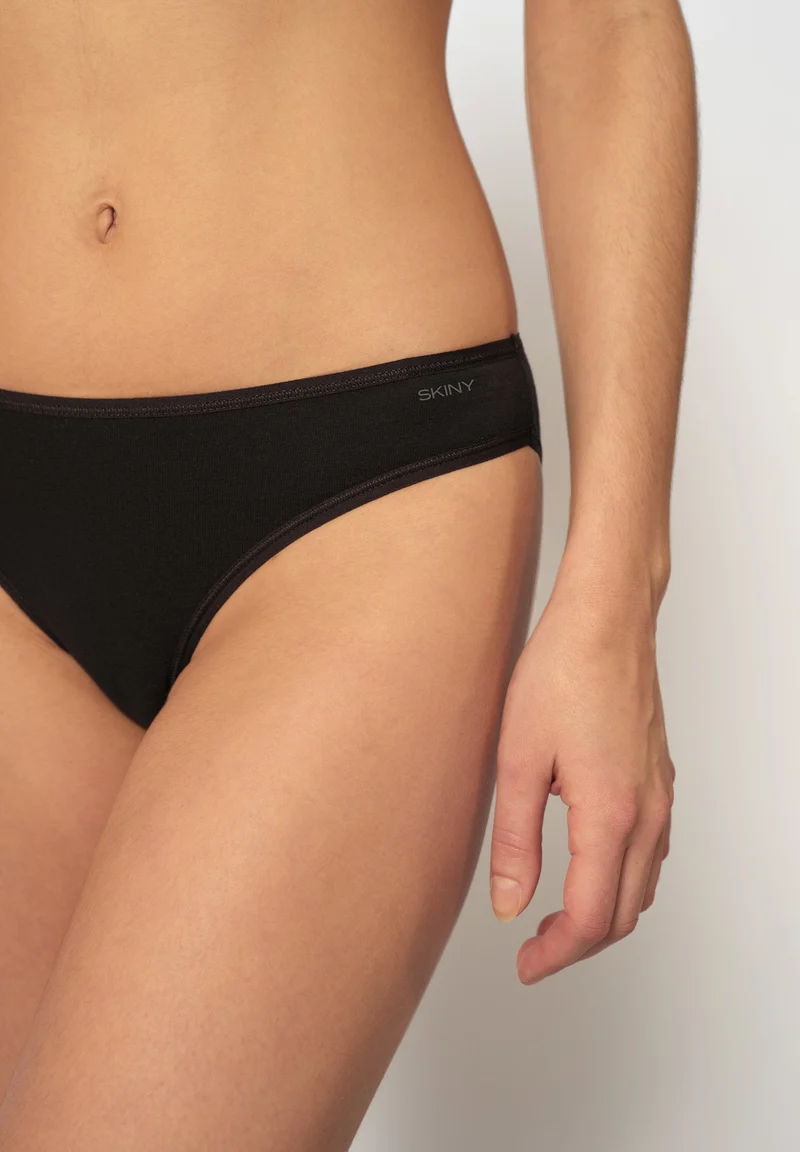 SKINY ADVANTAGE Cotton Stretch Bikini Briefs 4 Pack – Black