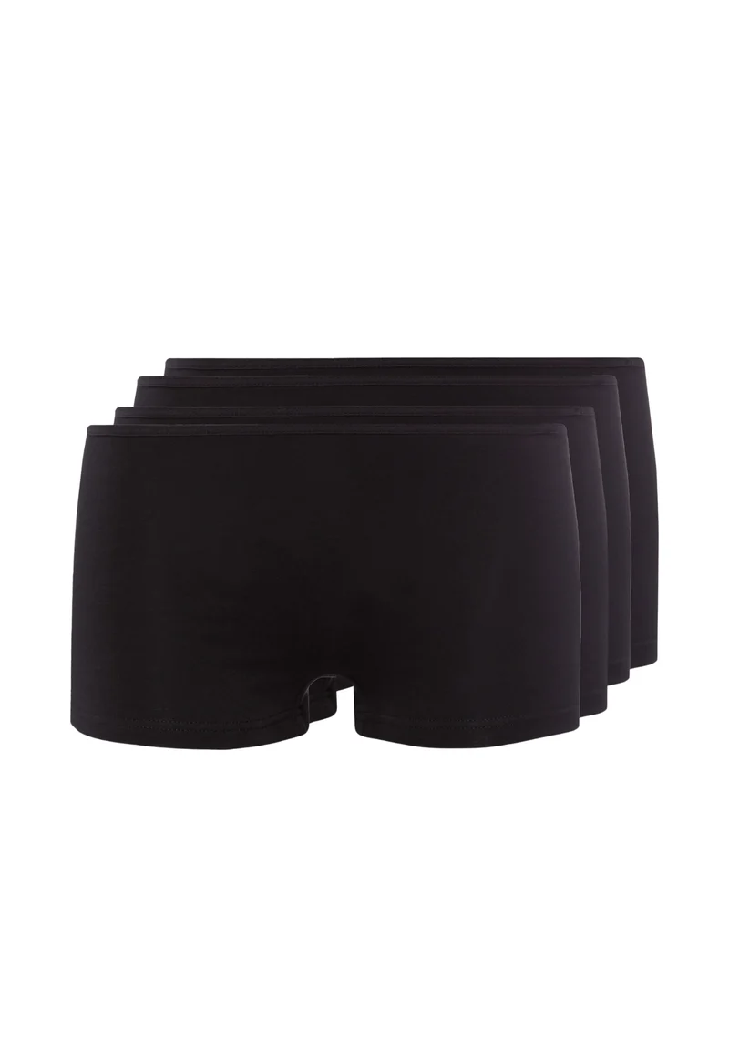 SKINY ADVANTAGE Cotton Stretch Boyleg shorts 4 Pack – Black