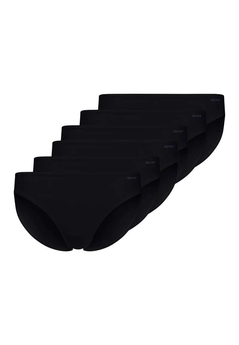 SKINY ADVANTAGE Cotton Stretch Bikini Briefs 6 Pack - Black