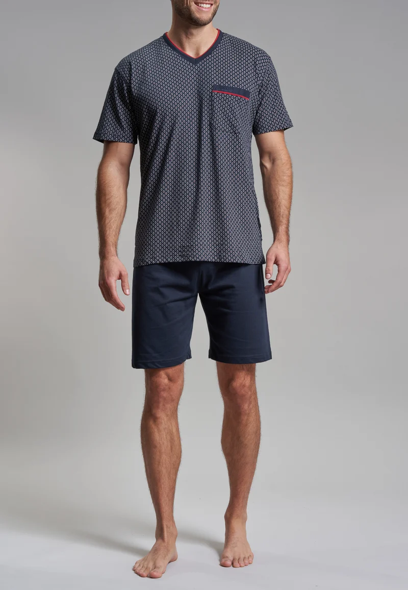 GÖTZBURG Shorty, V-Ausschnitt Navy