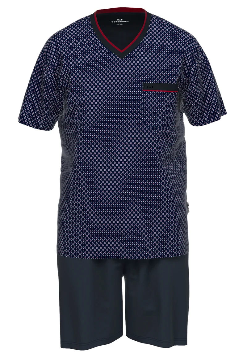 GÖTZBURG Shorty, V-Ausschnitt Navy