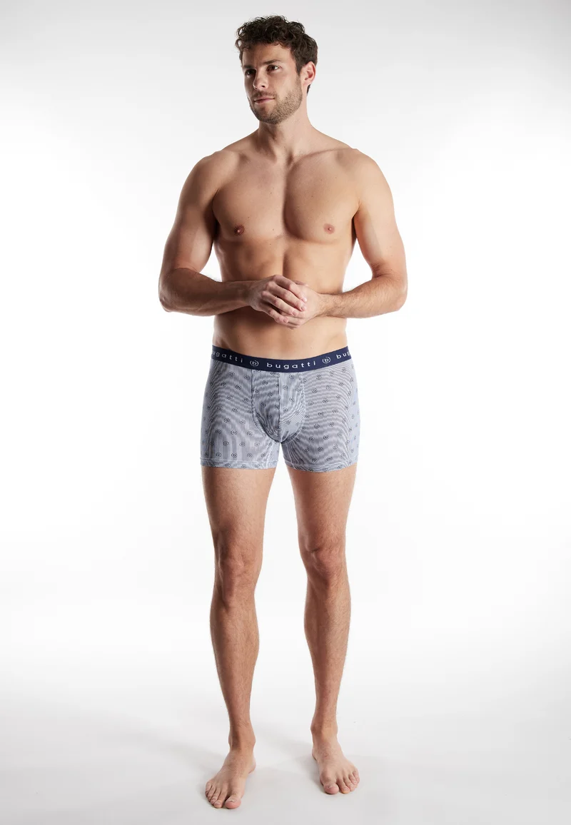BUGATTI Comfort Pants, 3er Pack blau-hell-Allover