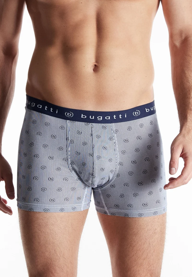 BUGATTI Comfort Pants, 3er Pack blau-hell-Allover