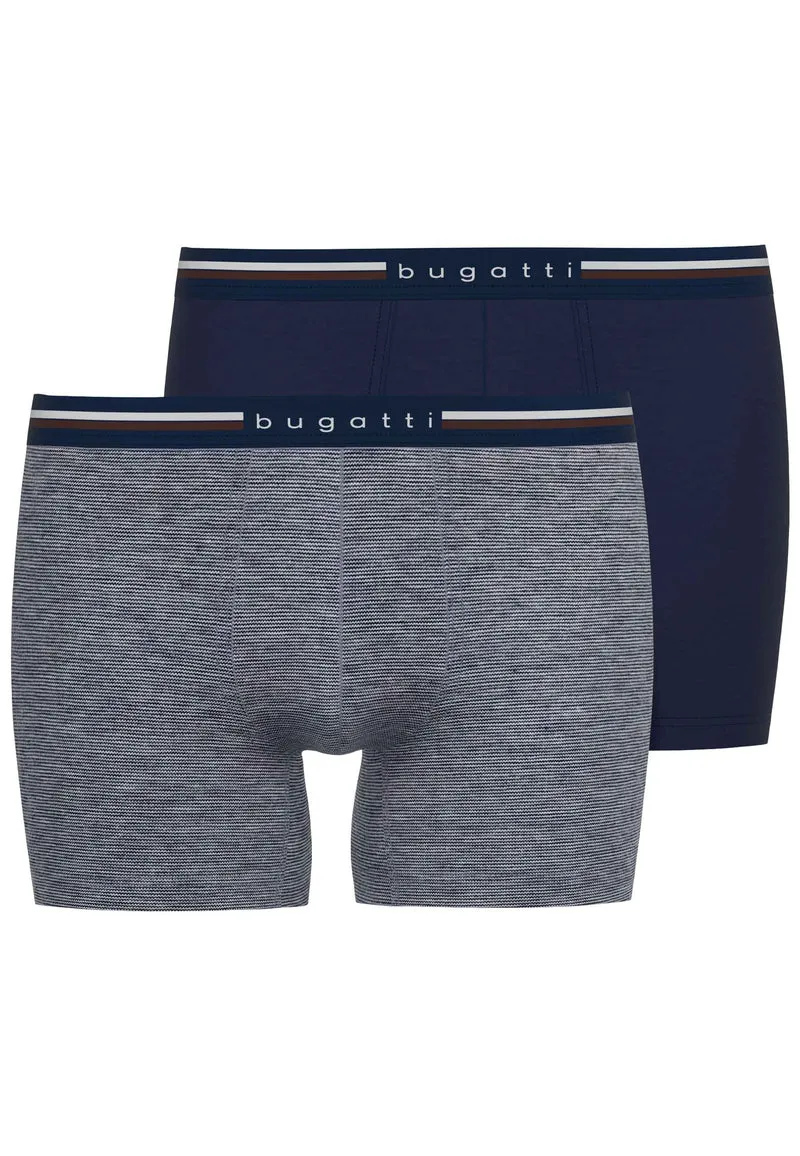 BUGATTI Long Pants 2er Pack blau-dunkel-Ringel