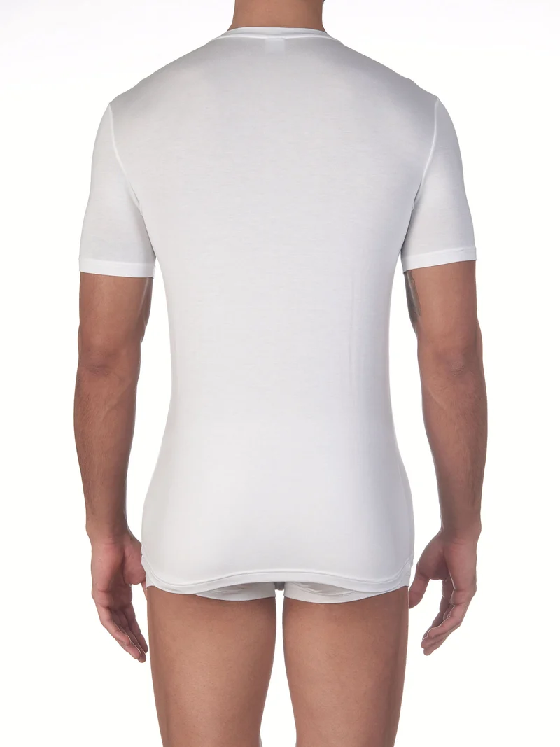 T-Shirt, Rundhals, STRETCH JERSEY