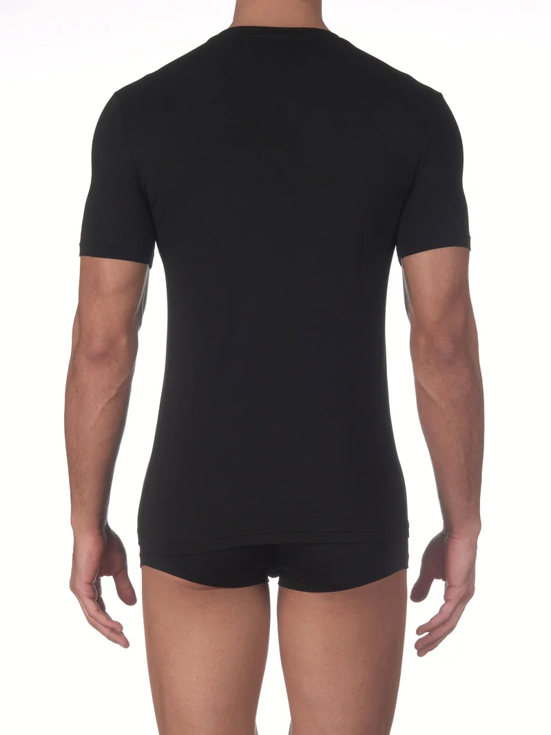 T-Shirt, Rundhals, STRETCH JERSEY