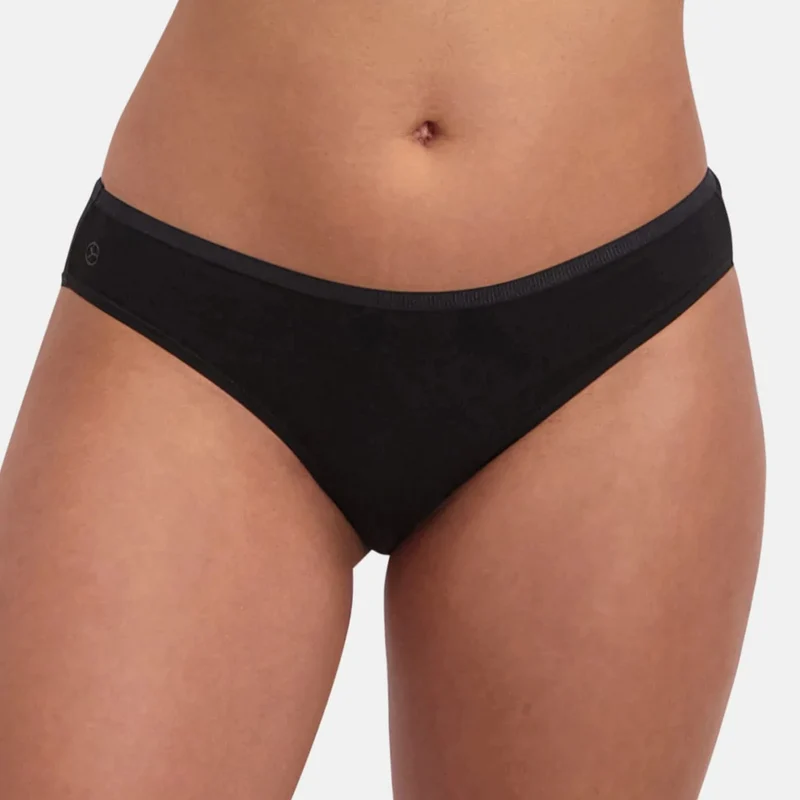 3er Pack Bambus Tai Panty schwarz